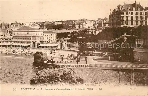 Biarritz_Pyrenees_Atlantiques Nouveau Promontoire et le Grand Hotel Biarritz_Pyrenees