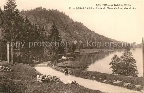 Gerardmer_Vosges Route du Tour du Lac rive droite Gerardmer Vosges