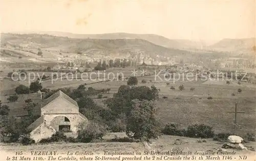 Vezelay Chapelle de la Cordelle vue panoramique Vezelay