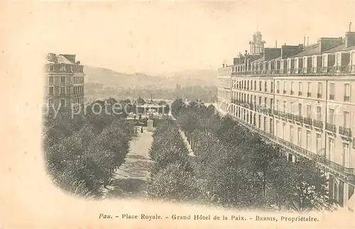 Pau Place Royale Grand Hotel de la Paix Pau