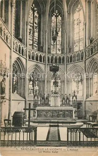 Saint Sauveur le Vicomte Abbaye le Maitre Autel Saint Sauveur le Vicomte