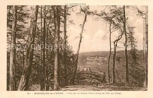 Bagnoles de l_Orne Vue sur le Grand Hotel prise du Roc au Chien Bagnoles de l_Orne