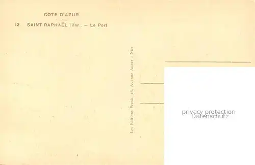 Saint Raphael_Var Le port Cote d Azur Saint Raphael Var