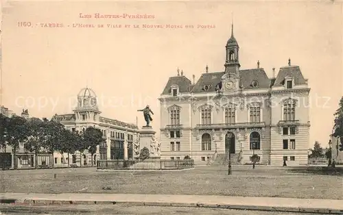 Tarbes Hotel de Ville et le Nouvel Hotel des Postes Tarbes