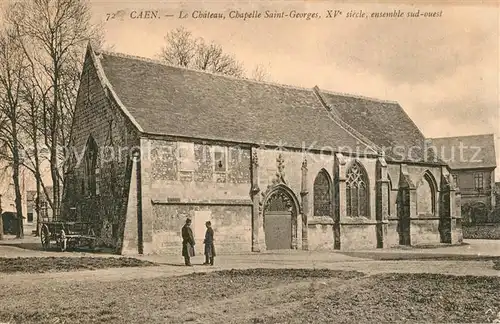 Caen Le Chateau Chapelle Saint Georges ensemble sud ouest Caen