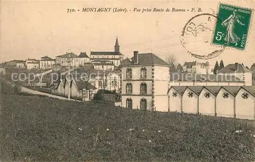 Montagny_ Loire Vue prise Route de Roanne Montagny  Loire