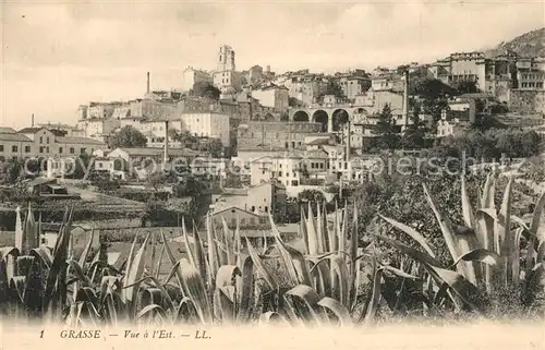 Grasse_Alpes_Maritimes Vue a l Est Grasse_Alpes_Maritimes