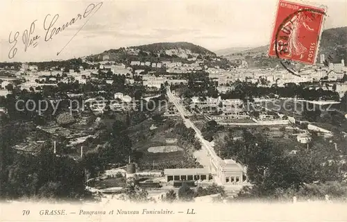 Grasse_Alpes_Maritimes Panorama et Nouveau Funiculaire Grasse_Alpes_Maritimes