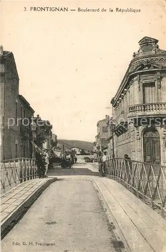 Frontignan_Herault Boulevard de la Republique Frontignan Herault