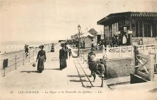 Luc sur Mer La Digue et la Passerelle du Quilhoc Luc sur Mer