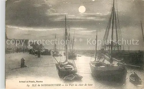 Ile_de_Noirmoutier Le Port au clair de lune Ile_de_Noirmoutier