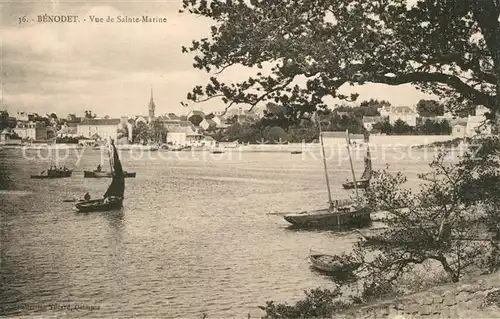 Benodet Vue de Sainte Marine Benodet