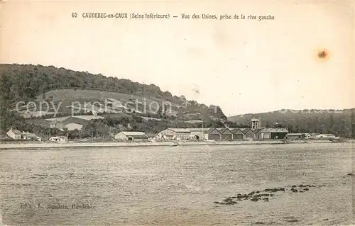 Caudebec en Caux Vue des Usines prise de la rive gauche Caudebec en Caux