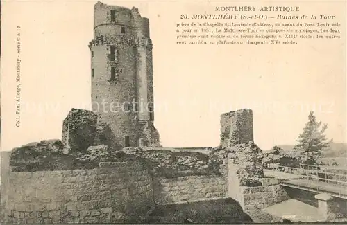 Montlhery Ruines de la Tour du Chateau Montlhery