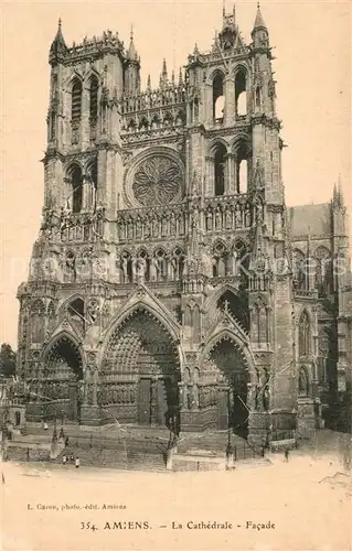 Amiens Facade de la Cathedrale Amiens
