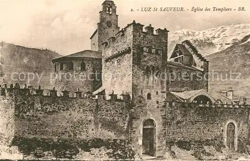 Luz Saint Sauveur_Hautes_Pyrenees Eglise des Templiers Luz Saint Sauveur_Hautes