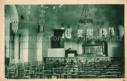 Douaumont Ossuaire vue interieure de la Chapelle Catholique Maitre Autel Douaumont