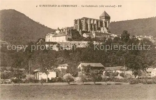 Saint Bertrand de Comminges La Cathedrale cote nord est Saint Bertrand de Comminges