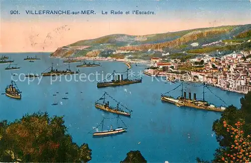 Villefranche sur Mer La rade et l escadre Villefranche sur Mer