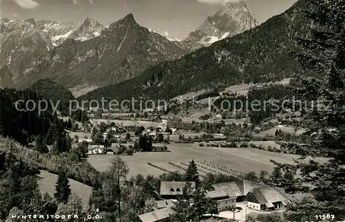 Hinterstoder Gesamtansicht mit Alpenpanorama Hinterstoder