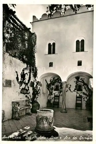 AK / Ansichtskarte Anacapri San Michele Atrio e Ara dei Sacrifizi Anacapri