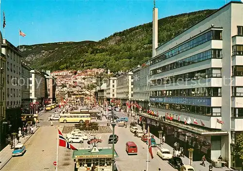 AK / Ansichtskarte Bergen_Norwegen Partie in der Innenstadt Bergen Norwegen