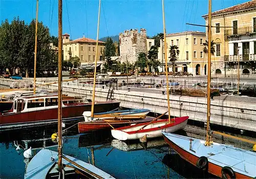 AK / Ansichtskarte Bardolino_Lago_di_Garda Partie am Hafen Bardolino_Lago_di_Garda