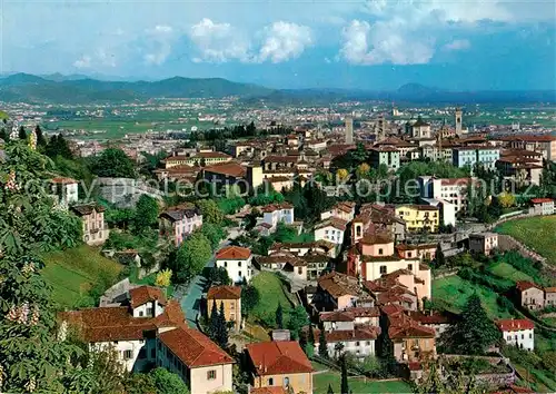 AK / Ansichtskarte Bergamo Panorama da San Vigilio Bergamo