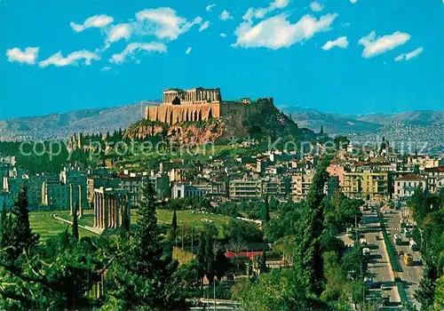 AK / Ansichtskarte Athenes_Athen Panorama mit Blick zur Akropolis Athenes Athen