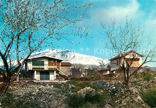 AK / Ansichtskarte Catania Blick zum Vulkan aetna Catania