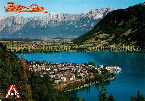 AK / Ansichtskarte Zell_See Panorama mit Steinernem Meer Kalkalpen Zell_See