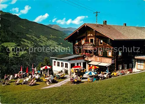 AK / Ansichtskarte Zell_Ziller_Tirol Gasthof Grindlalm Enzian Sepp Sonnenterrasse Zell_Ziller_Tirol