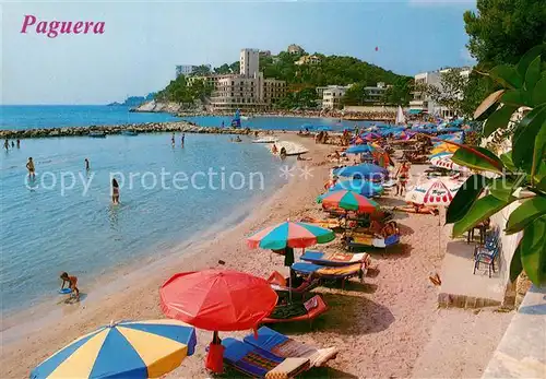 AK / Ansichtskarte Paguera_Mallorca_Islas_Baleares Detalle de sus playas Paguera_Mallorca