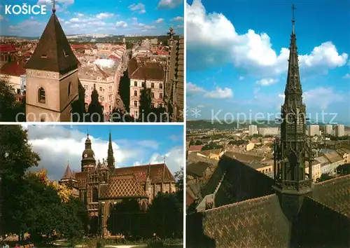 AK / Ansichtskarte Kosice Stadtpanorama Sanktusnik Dom sv. Alzbety Kulturdenkmal Kosice