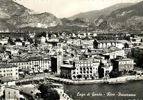 AK / Ansichtskarte Riva_del_Garda Panorama Gardasee Alpen Riva_del_Garda