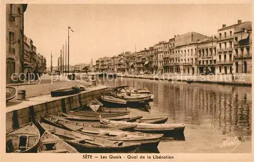 AK / Ansichtskarte Sete_Cette Les Quais Quai de la Liberation 