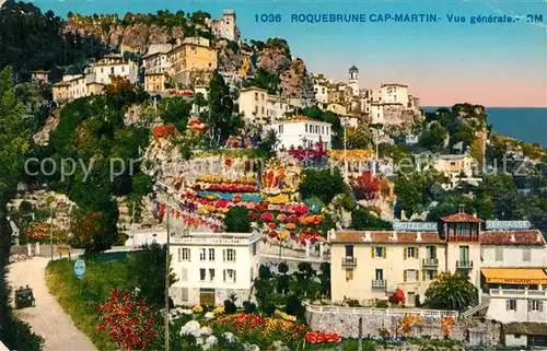 AK / Ansichtskarte Roquebrune Cap Martin Vue generale Roquebrune Cap Martin