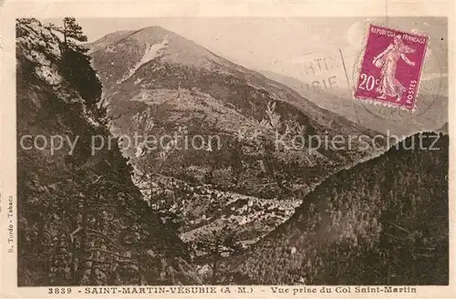 AK / Ansichtskarte Saint Martin Vesubie Vue panoramique prise du Col Saint Martin Saint Martin Vesubie
