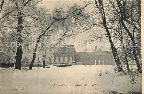AK / Ansichtskarte Luneville Chateau par le givre en hiver Luneville
