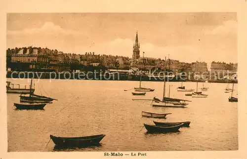 AK / Ansichtskarte Saint Malo_Ille et Vilaine_Bretagne Le port Saint Malo_Ille et Vilaine