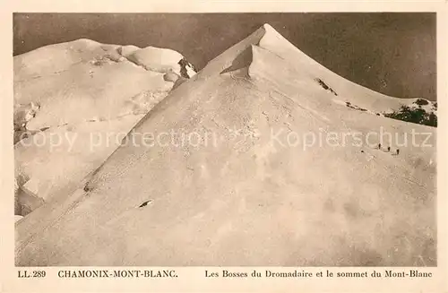 AK / Ansichtskarte Chamonix Les Bosses du Dromadaire et sommet du Mont Blanc Chamonix