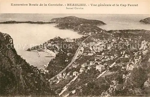 AK / Ansichtskarte Beaulieu sur Mer Vue generale et Cap Ferrat Beaulieu sur Mer