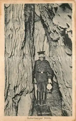 AK / Ansichtskarte Gutenberg_Schwaben Gussmannshoehle Orgelhalle Gutenberg Schwaben