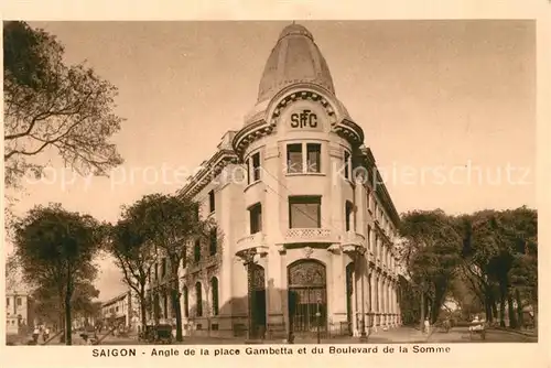 AK / Ansichtskarte Saigon Angle de la place Gambetta et du Boulevard de la Somme saigon