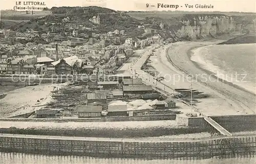 AK / Ansichtskarte Fecamp Le Littoral Vue generale Fecamp