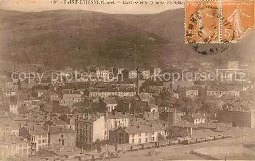 AK / Ansichtskarte Saint Etienne_Loire La Gare et le Quartier de Bellevue Saint Etienne Loire
