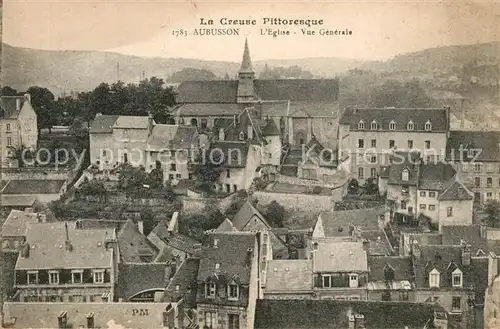 AK / Ansichtskarte Aubusson_Creuse Eglise Vue generale Aubusson Creuse