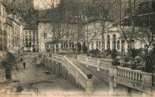 AK / Ansichtskarte Amelie les Bains Palalda Vue de lAnnexe des Thermes Romains et de la Terrasse du Cafe Amelie les Bains Palalda