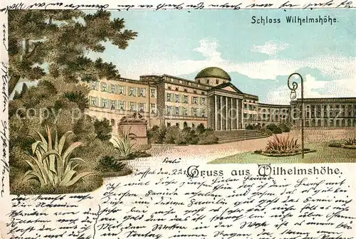 AK / Ansichtskarte Wilhelmshoehe_Kassel Schloss Wilhelmshoehe Wilhelmshoehe Kassel