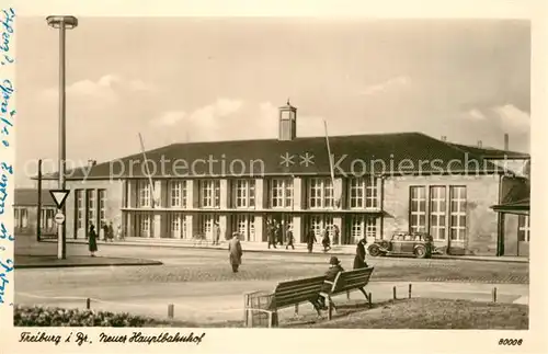 AK / Ansichtskarte Freiburg_Breisgau Neuer Hauptbahnhof Freiburg Breisgau